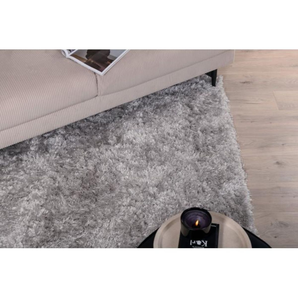 Paris Prix Tapis Déco  Natta  160x230cm Argent