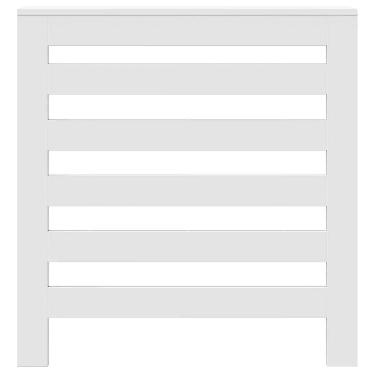 VIDAXL Cache-radiateur blanc 78x20x82 cm bois d'ingenierie