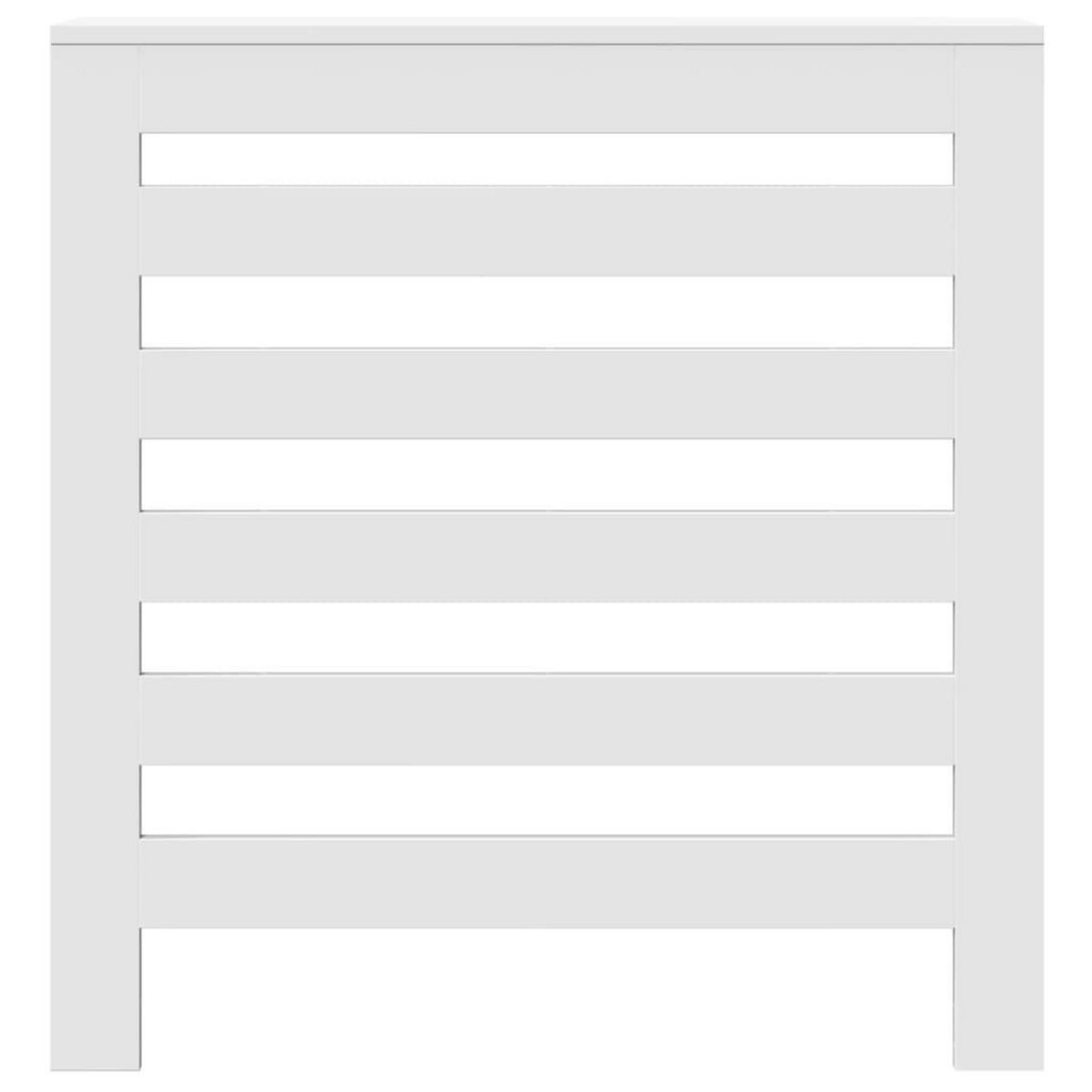 VIDAXL Cache-radiateur blanc 78x20x82 cm bois d'ingenierie