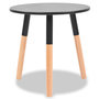 Voir la diapositive 4 : VIDAXL Ensemble de tables d'appoint 2 pcs Bois de pin massif Noir