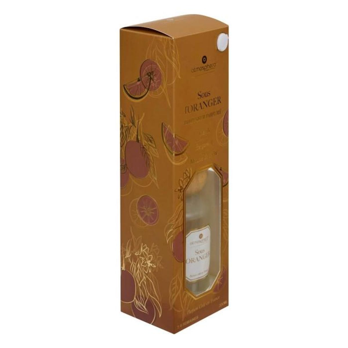 ATMOSPHERA Diffuseur de Parfum en Verre  Elisa  200ml Sous l'Oranger