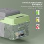 Voir la diapositive 5 : OUTSUNNY Glacière électrique voiture à compression 12L - réfrigérateur voiture congélateur 12/24V 60W max 2 modes gris vert