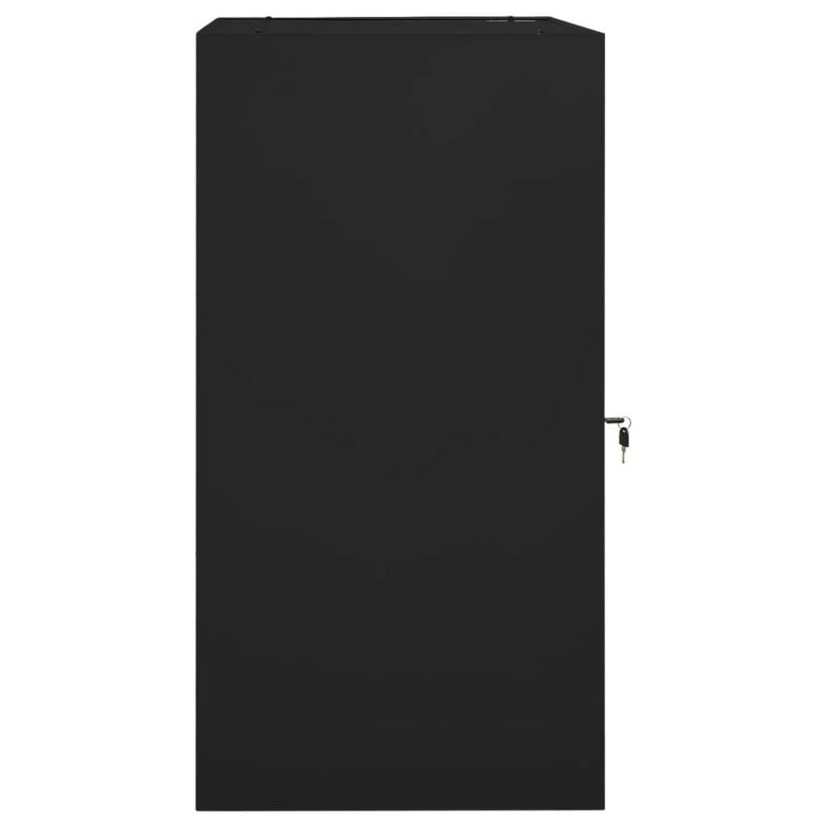 VIDAXL Armoire a selles Noir 53x53x105 cm Acier