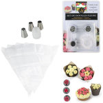 Lily Cook Poche à douilles jetable x4 et 3 douilles larges m18