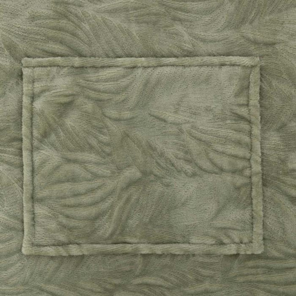ATMOSPHERA Plaid Sweat à Capuche  Flanelle  85x118cm Vert