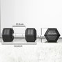 Voir la diapositive 3 : HOMCOM Lot de 2 haltères hexagonales 12,5 Kg - hexagon dumbbell musculation fitness - fonte caoutchouté