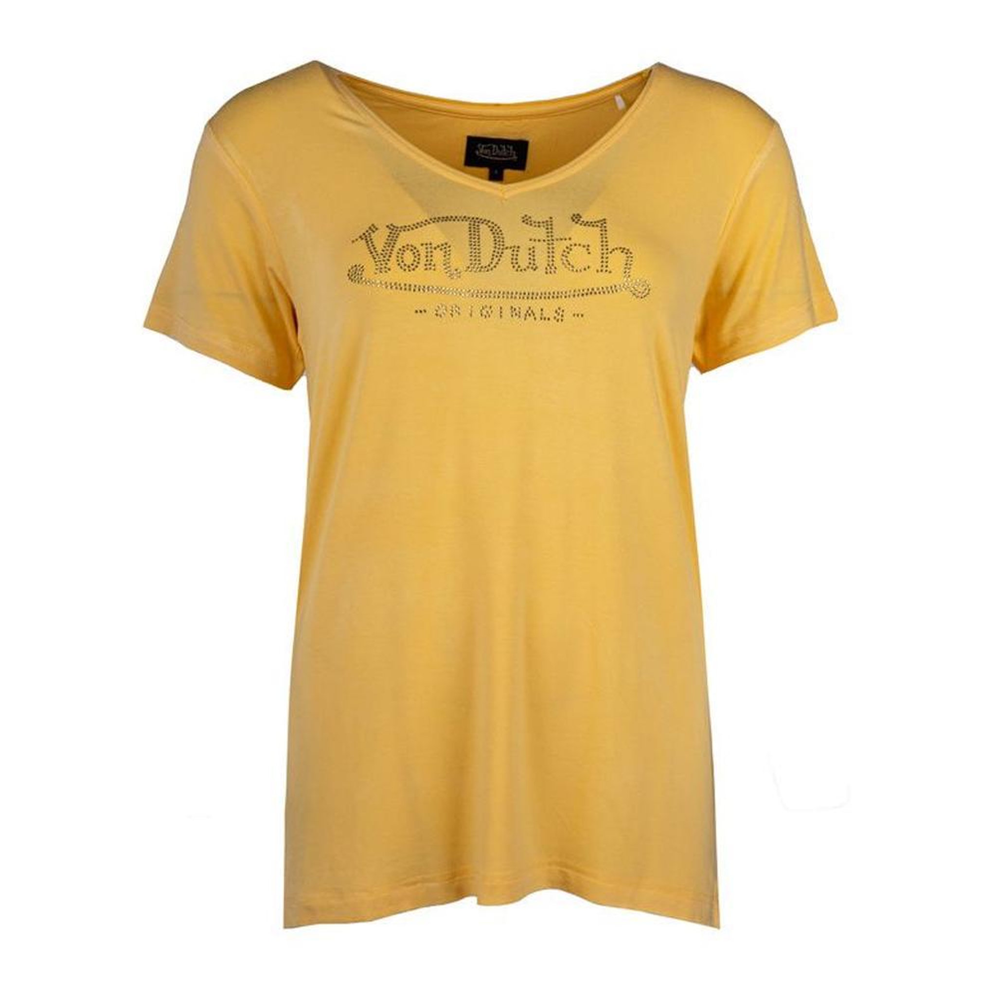 VON DUTCH T shirt  Femme Von Dutch ROAN. Coloris disponibles : Jaune