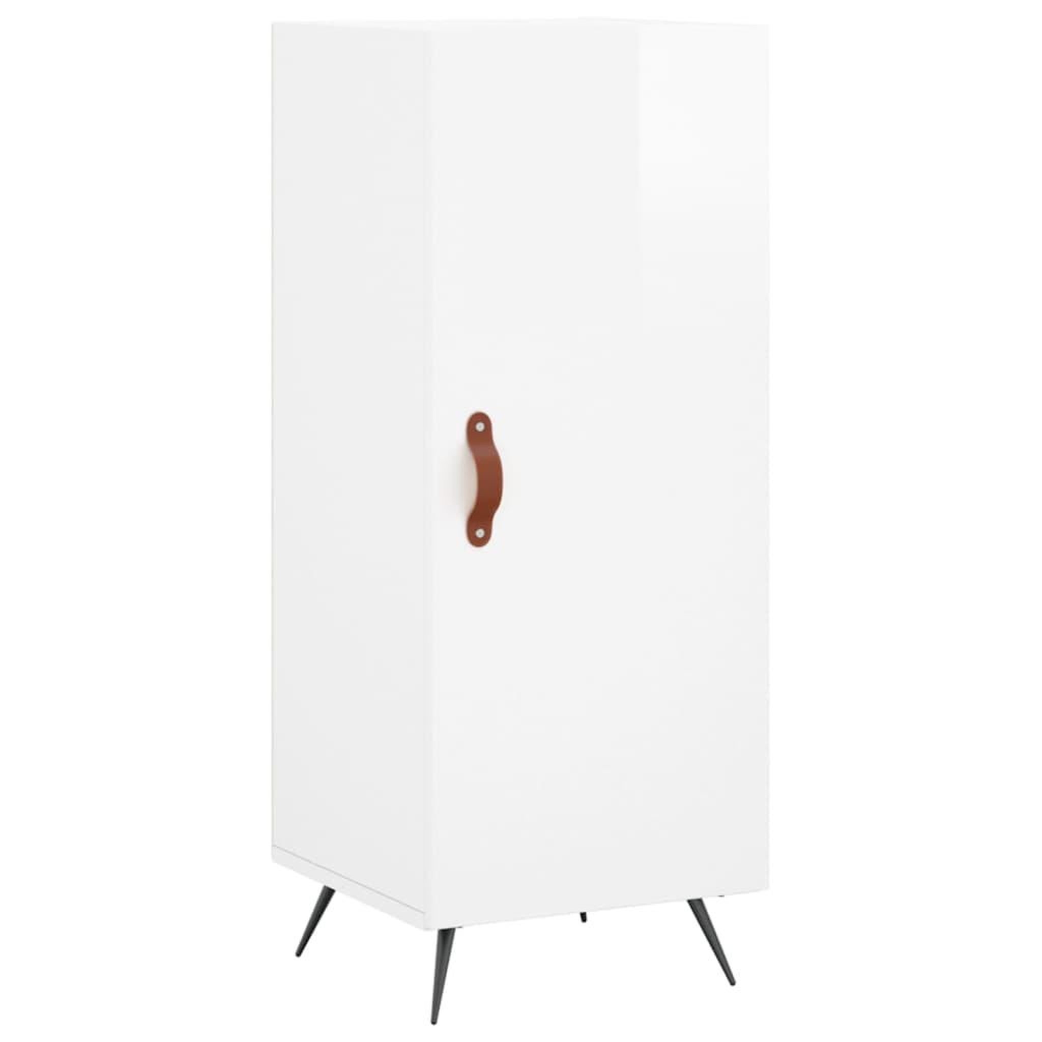 Voir la diapositive 2 : VIDAXL Buffet Blanc brillant 34,5x34x90 cm Bois d'ingenierie