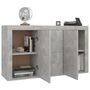 Voir la diapositive 4 : VIDAXL Buffet Gris beton 120x36x69 cm Bois d'ingenierie