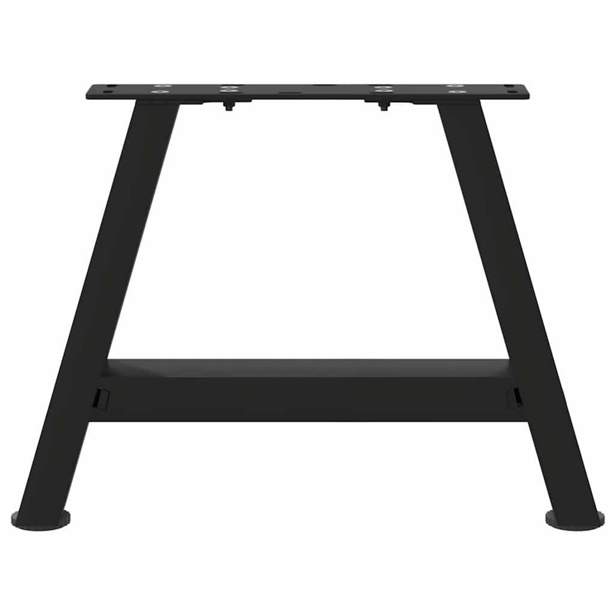 Voir la diapositive 5 : VIDAXL Pieds de table basse forme de A 2 pcs noir 30x(30-31) cm acier