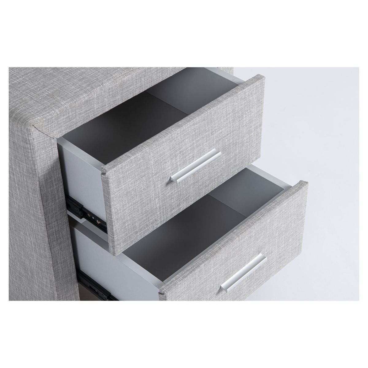 Table de chevet 2 tiroirs en PU LAGOA