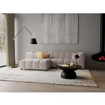 LISA DESIGN Curtis - canapé d'angle gauche 4 places avec accoudoir en tissu texturé. Coloris disponibles : Marron, Beige, Vert, Orange, Gris, Bleu