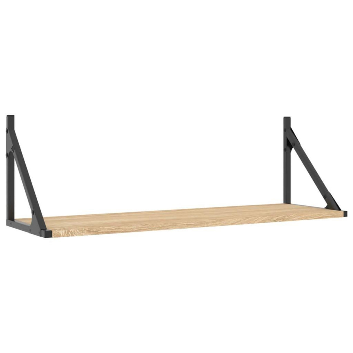 VIDAXL Etageres murales 2 pcs chene sonoma 80x25x25,5 cm