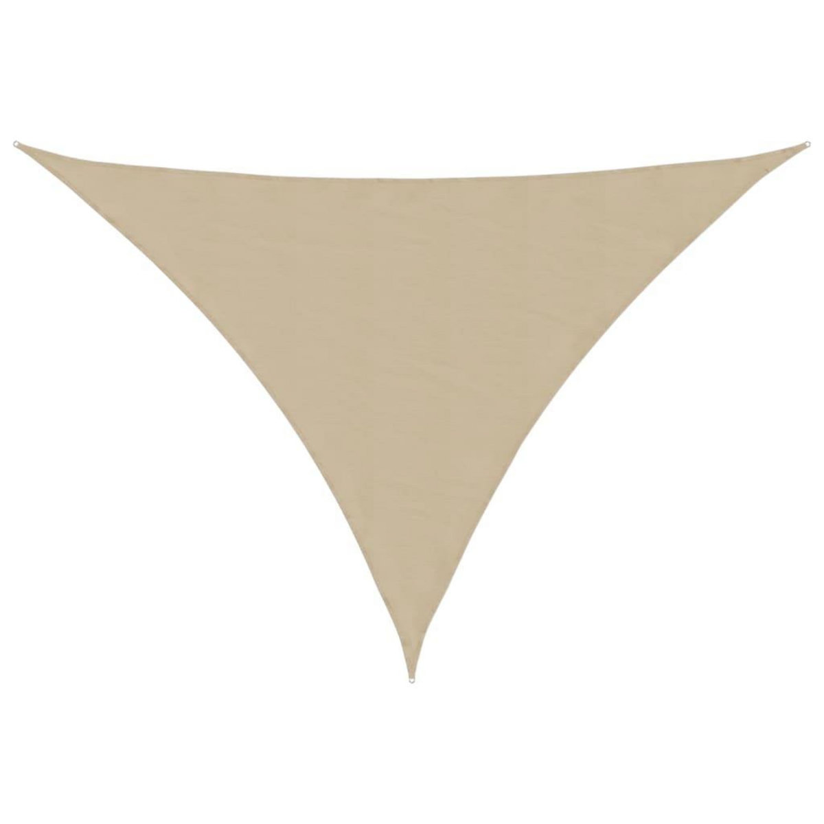 VIDAXL Voile de parasol tissu oxford triangulaire 3x4x4 m beige