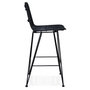 Voir la diapositive 3 : Paris Prix Tabouret de Bar Design en Rotin  Baloin  94cm Noir