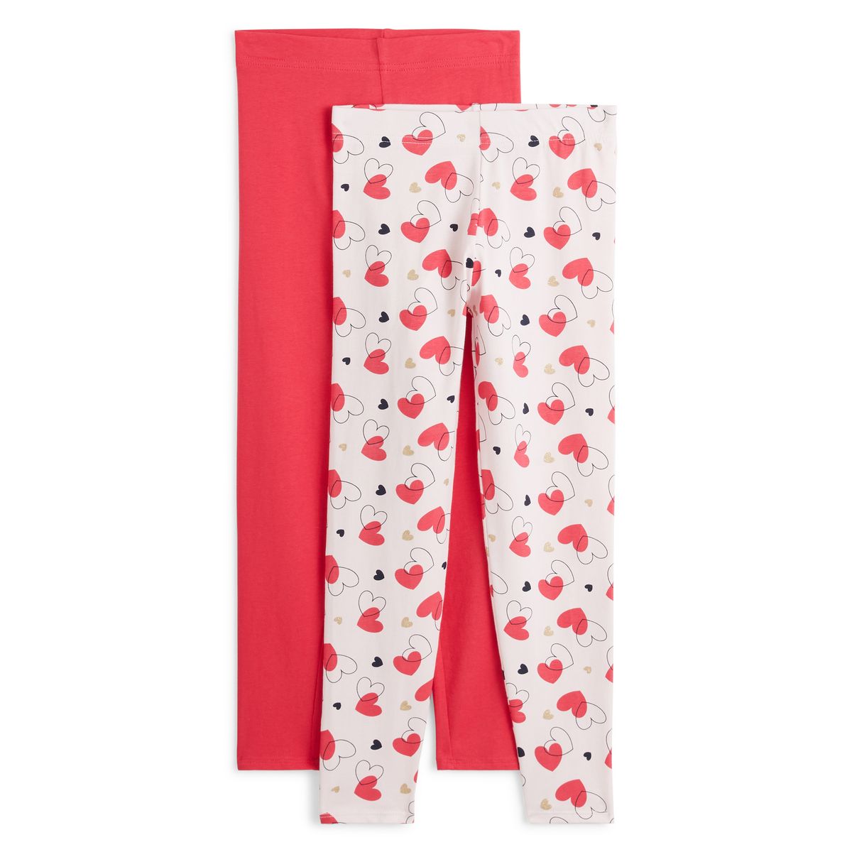 INEXTENSO Lot de 2 leggings fille