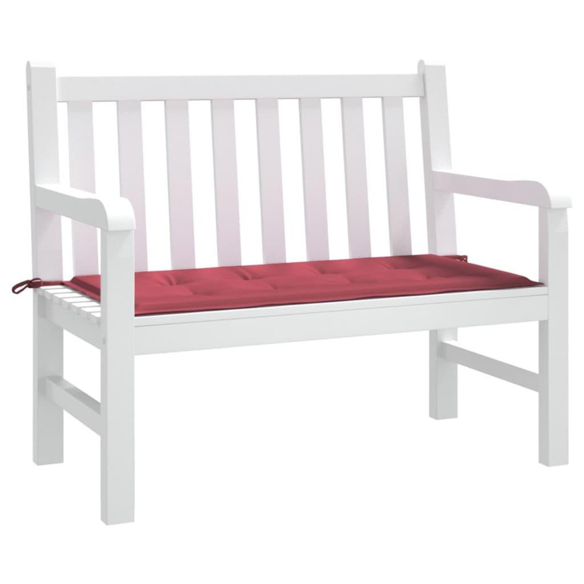 VIDAXL Coussin de banc de jardin rouge bordeaux 100x50x3 cm