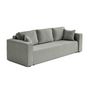 Voir la diapositive 5 : BEST MOBILIER Topaze - canapé 3 places - convertible avec coffre - en tissu velours relief