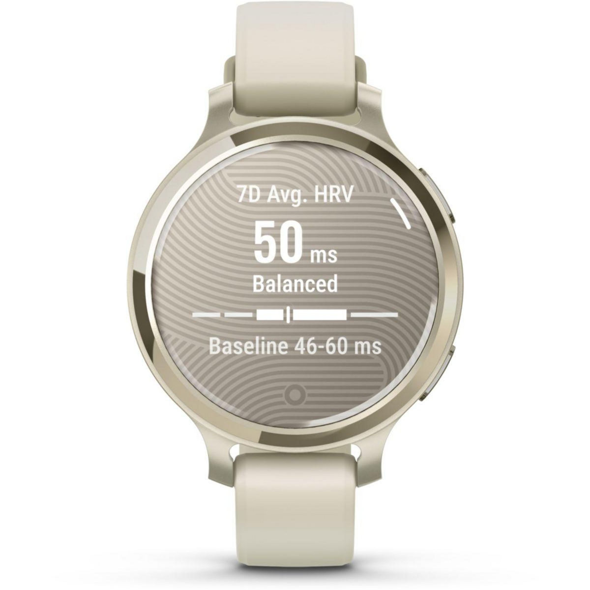 GARMIN Montre sport Lily 2 Active Lunar Gold Silicone blanc