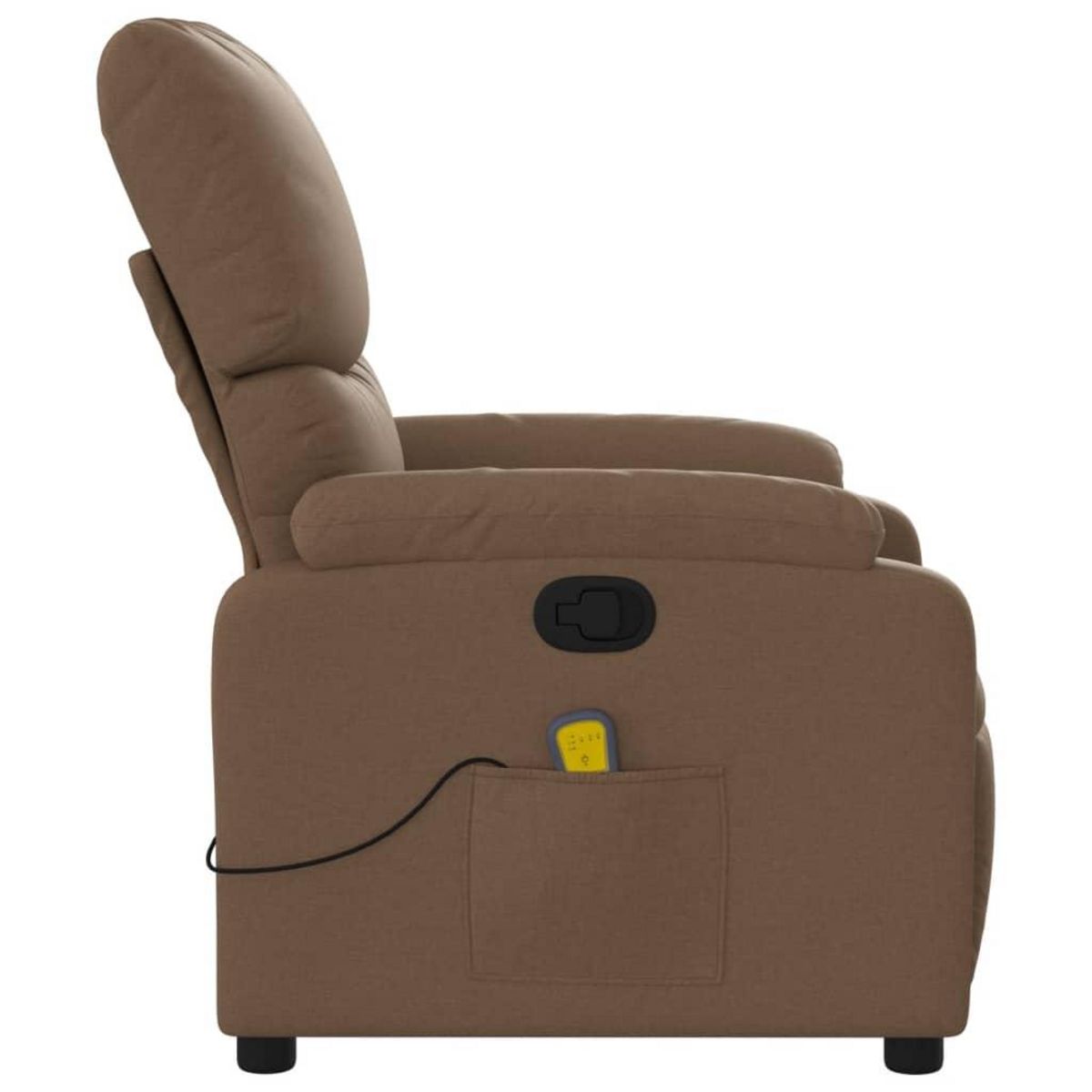 VIDAXL Fauteuil de massage inclinable Marron Tissu