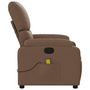 Voir la diapositive 5 : VIDAXL Fauteuil de massage inclinable Marron Tissu
