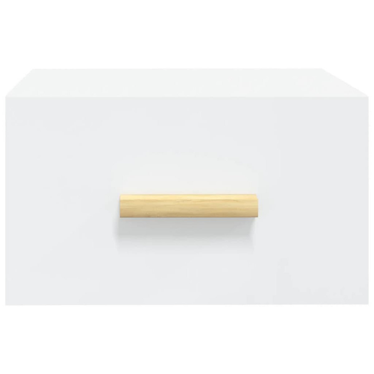 VIDAXL Table de chevet murale blanc 35x35x20 cm