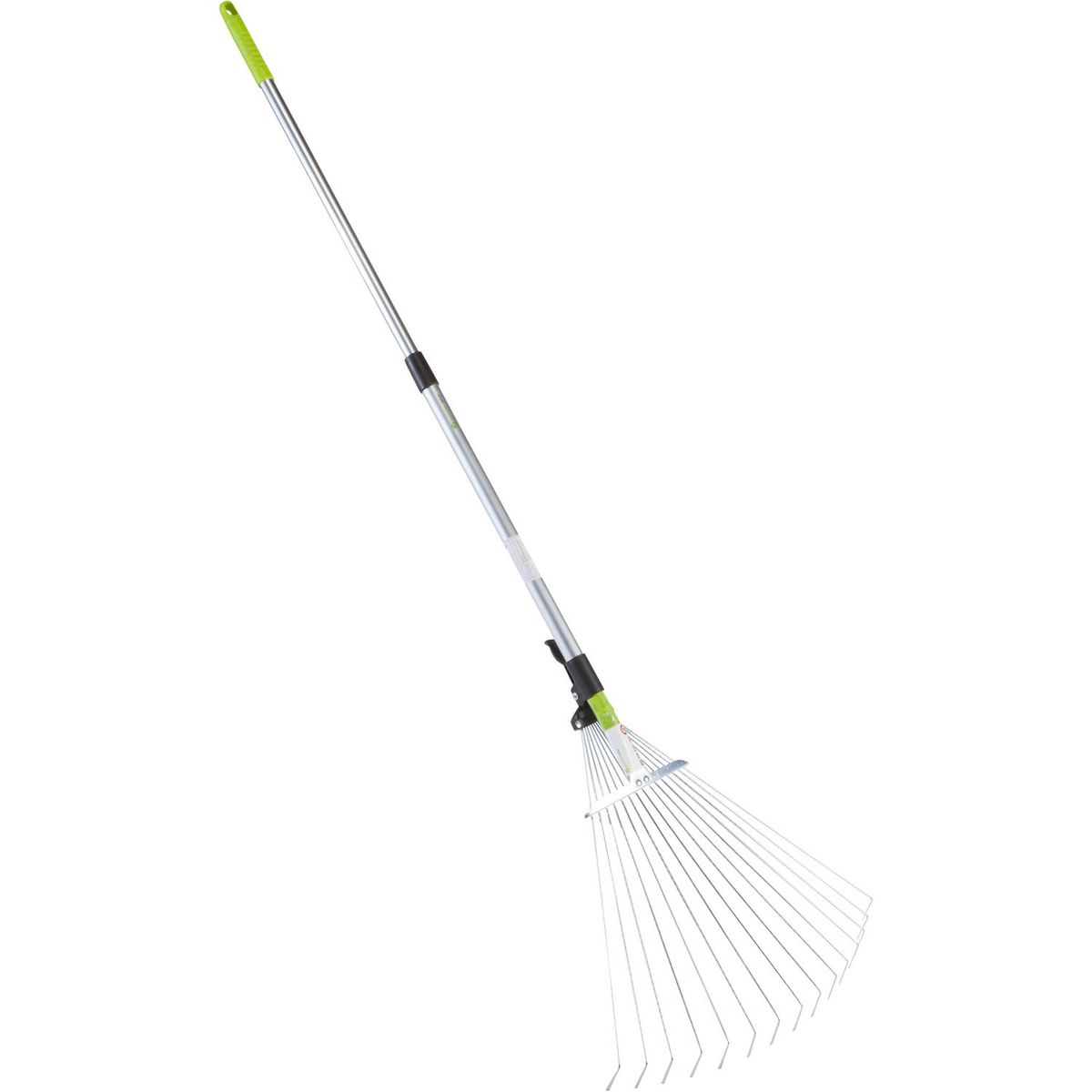 GARDENSTAR Rateau à feuilles avec manche télescopique en aluminium - 80 à 160 cm