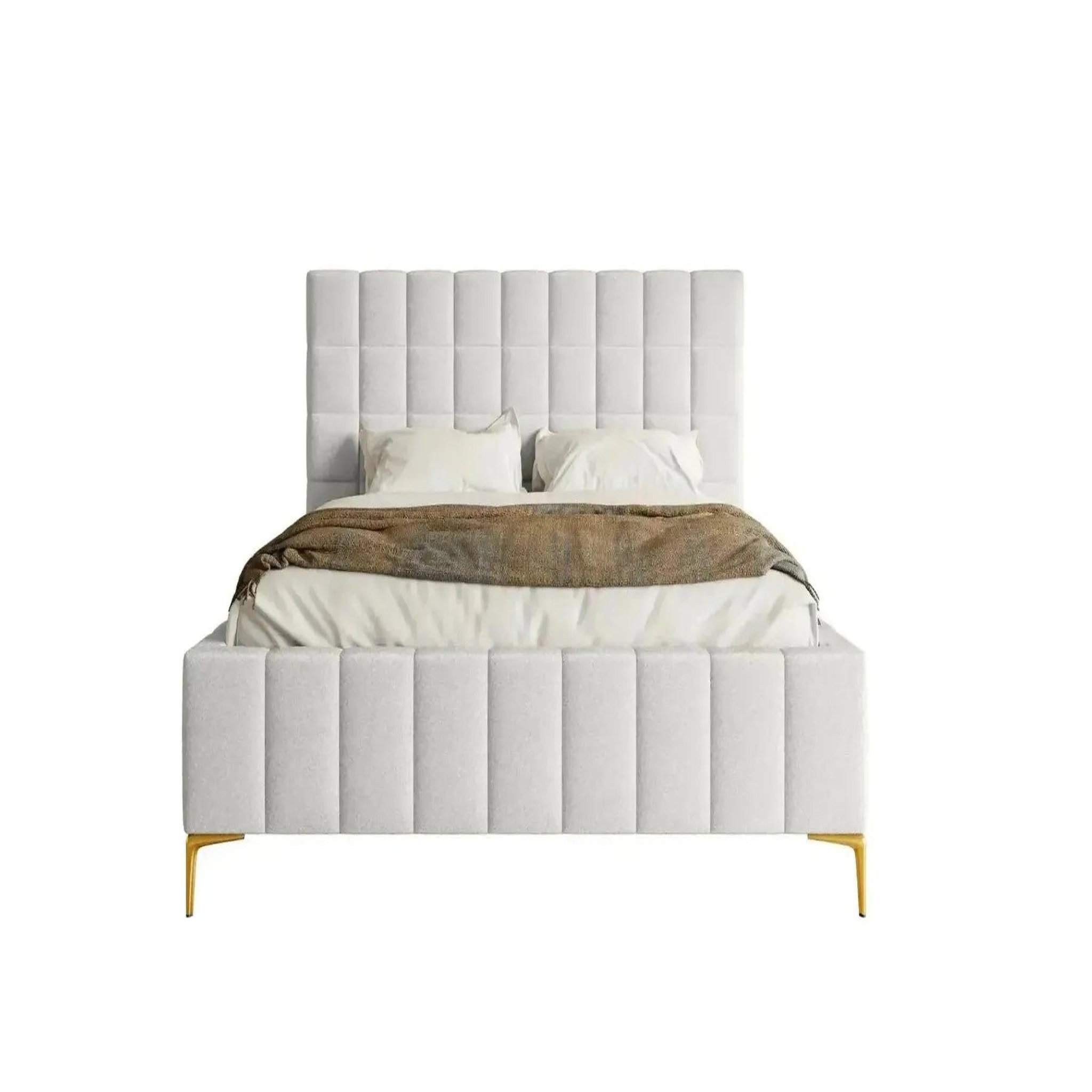 Voir la diapositive 1 : CASANOVA PARIS Gregoire - lit coffre tissu chiné