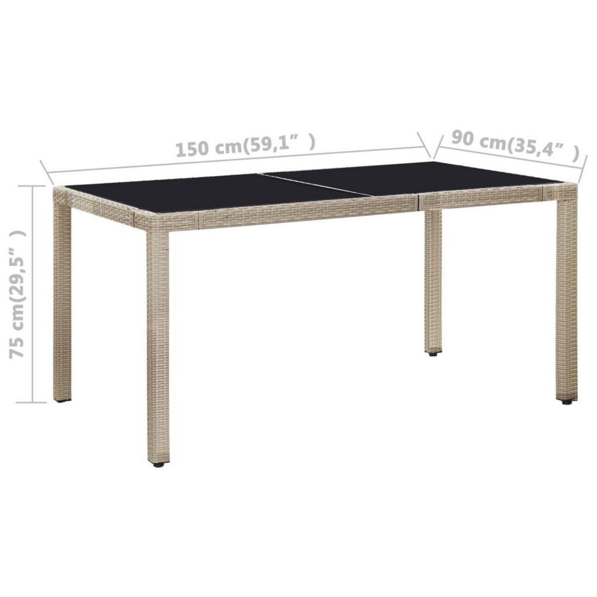 VIDAXL Ensemble a manger d'exterieur 7 pcs coussins Resine tressee