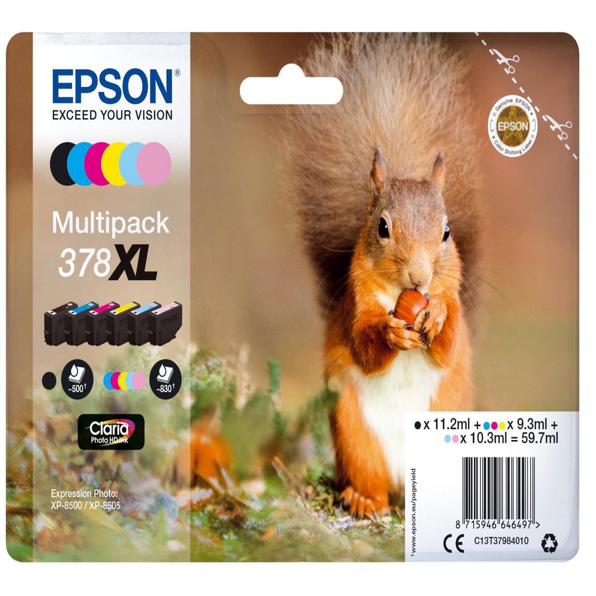 Voir la diapositive 2 : Epson Cartouche imprimante EPSON C 13 T 37984010