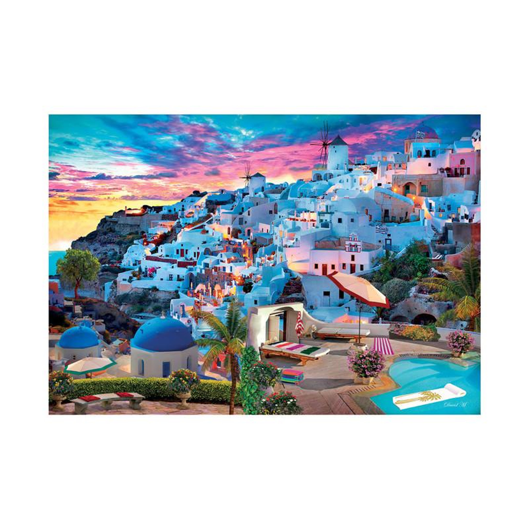 Voir la diapositive 2 : CLEMENTONI Clementoni Jigsaw Puzzle Greece View, 500pcs. 35149