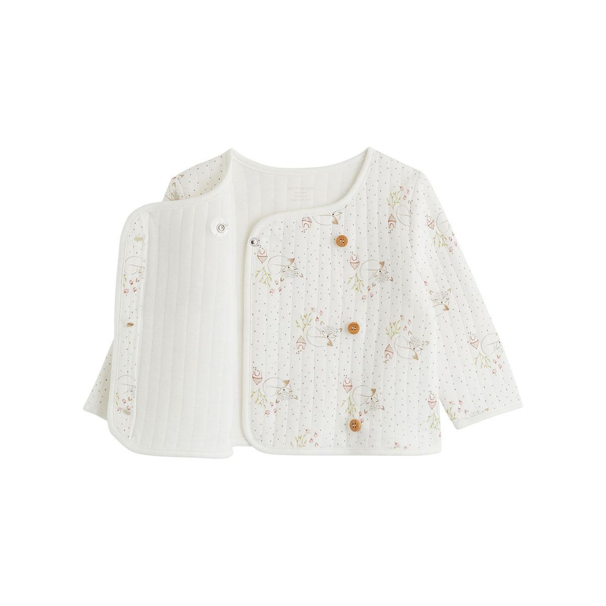 Voir la diapositive 3 : PETIT BEGUIN Veste bébé en molleton doucette