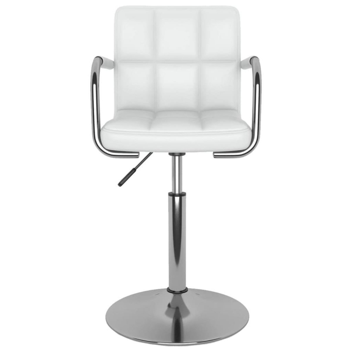 VIDAXL Chaise de salle a manger Blanc Similicuir