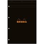 RHODIA Bloc notes 21x31.8cm - 160 pages - Grands carreaux Seyes - noir