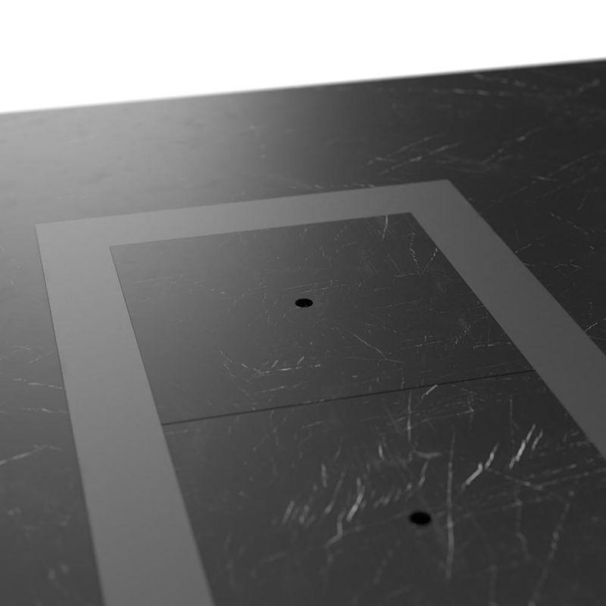 Voir la diapositive 5 : PLAY4FUN Table de jardin 8-10 personnes 220 X 120 X 75 cm - Noir effet marbré