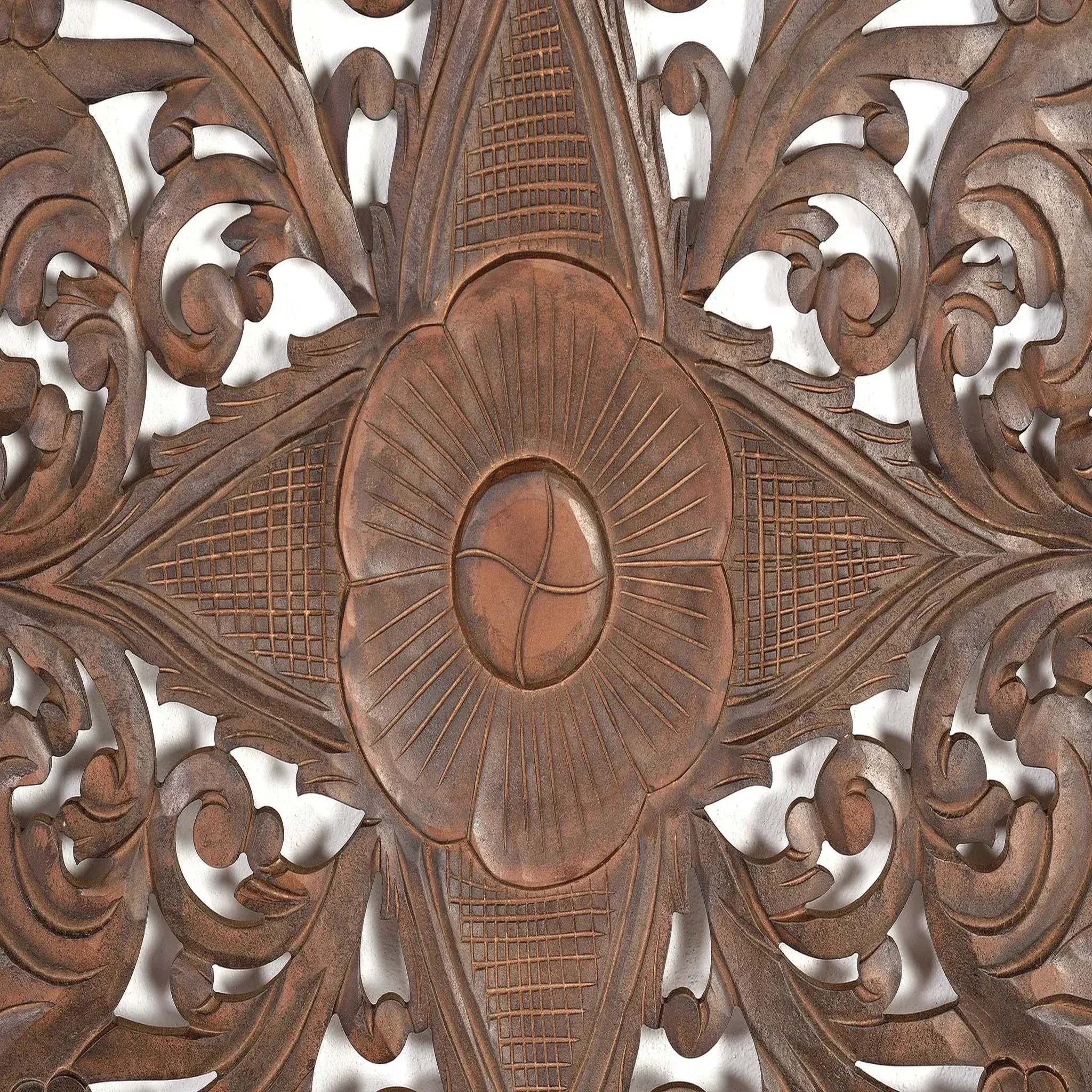 Voir la diapositive 4 : GINER Y COLOMER SL Tête de lit en mdf 166 cm style boho ethnique sculpté
