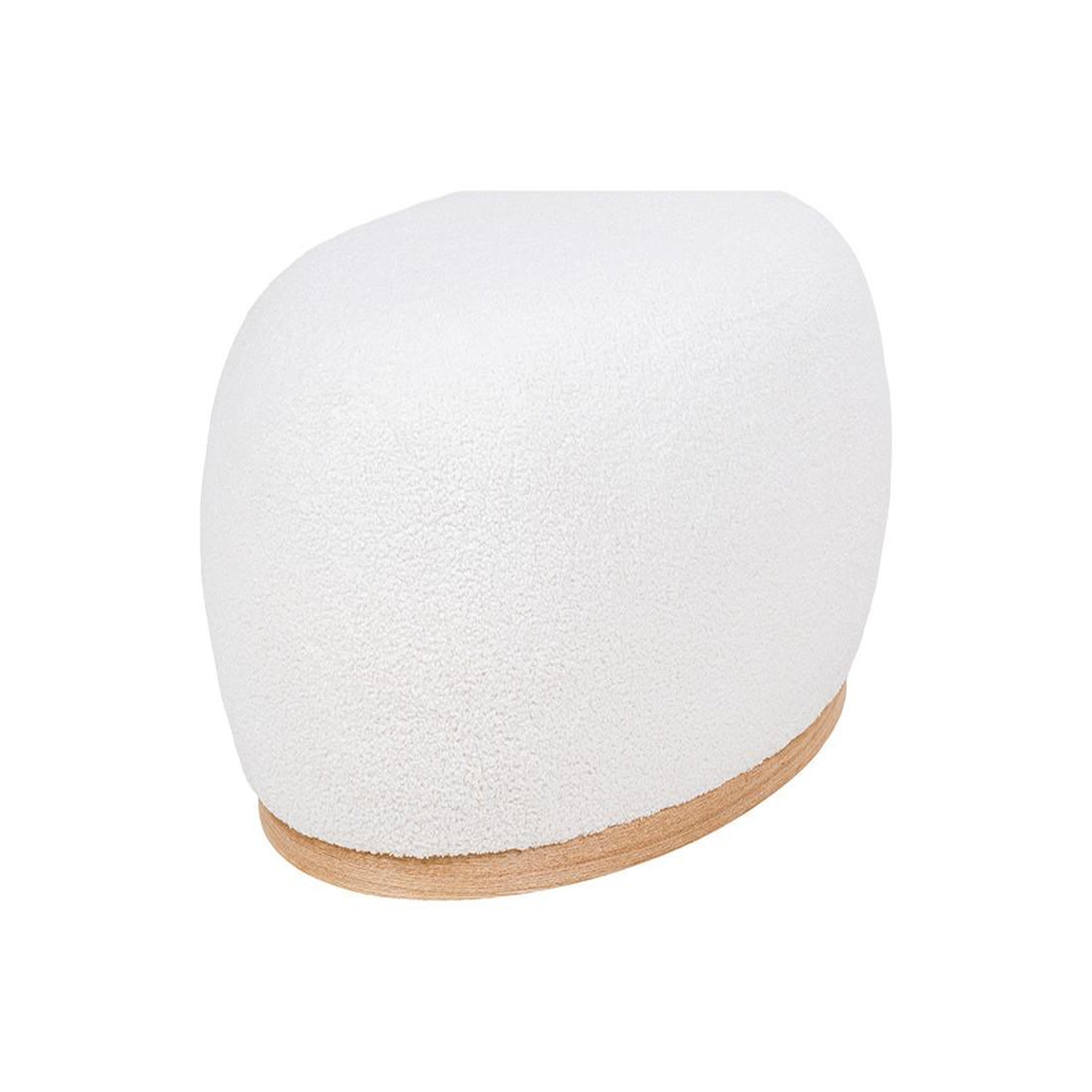 Voir la diapositive 3 : LISA DESIGN Amy - pouf - en tissu bouclette