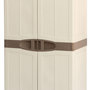 Voir la diapositive 4 : INTEC Armoire de rangement 2 portes 4 Etagères 70 x 47 x 184cm 4 pieds Charge 100kg max INTEC