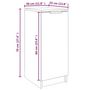 Voir la diapositive 6 : VIDAXL Armoire a chaussures Chene fume 30x35x70 cm Bois d'ingenierie