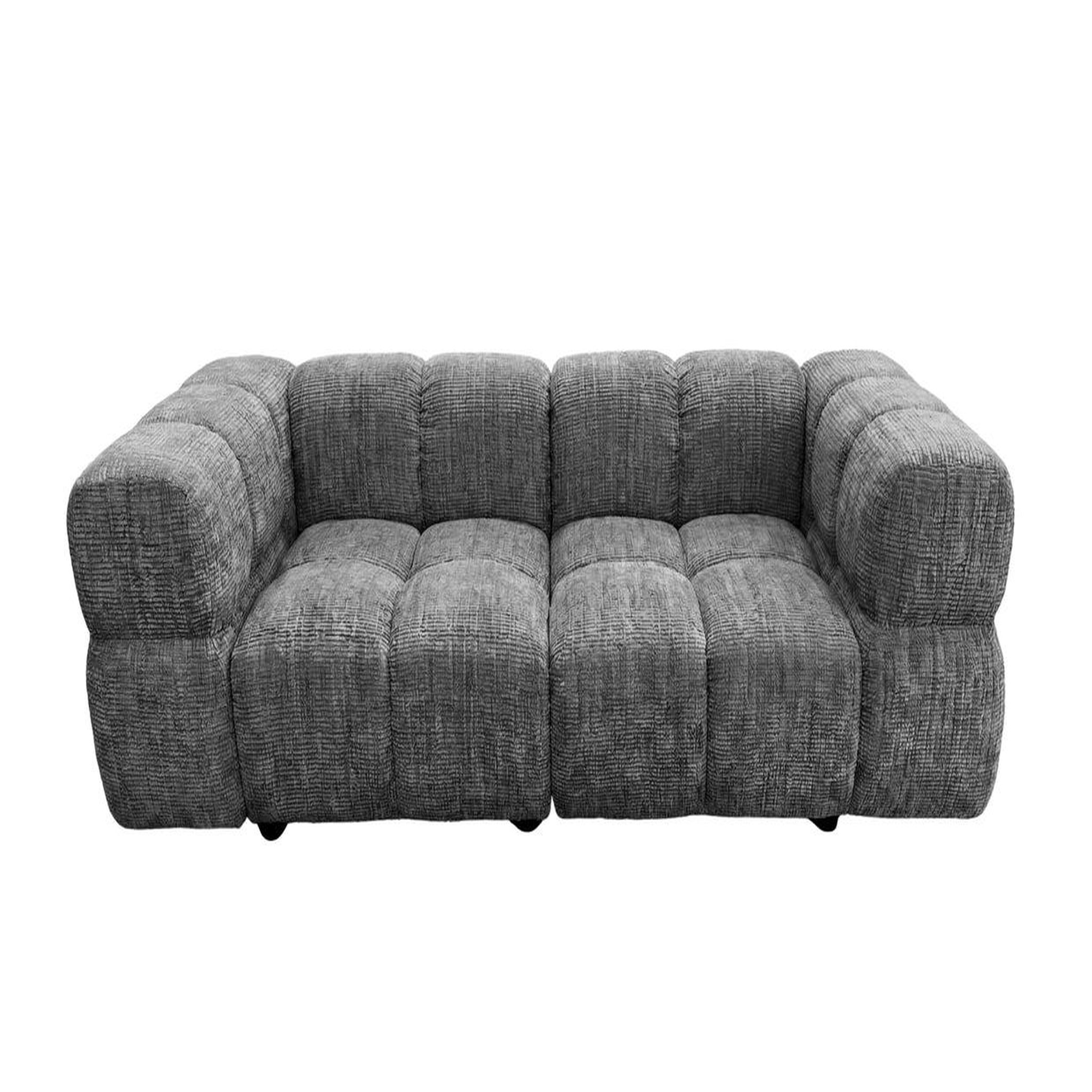 Voir la diapositive 1 : CASANOVA PARIS Gustave - canapé droit tissu chenille 2 places