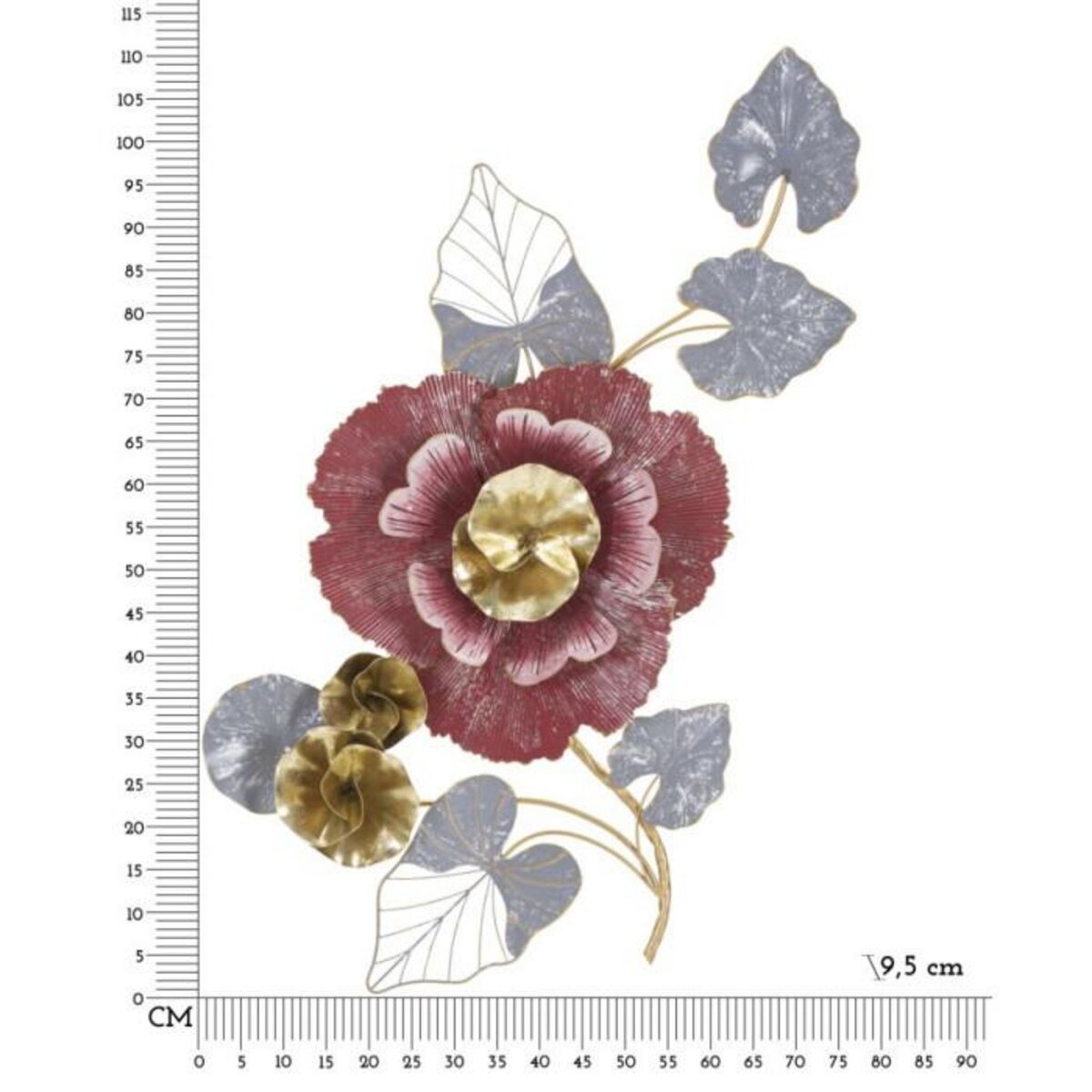 Paris Prix Décoration Murale en Métal  Lovi  111cm Multicolore