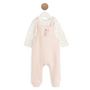 Voir la diapositive 1 : INEXTENSO Ensemble salopette en tubique + body manche longue de naissance