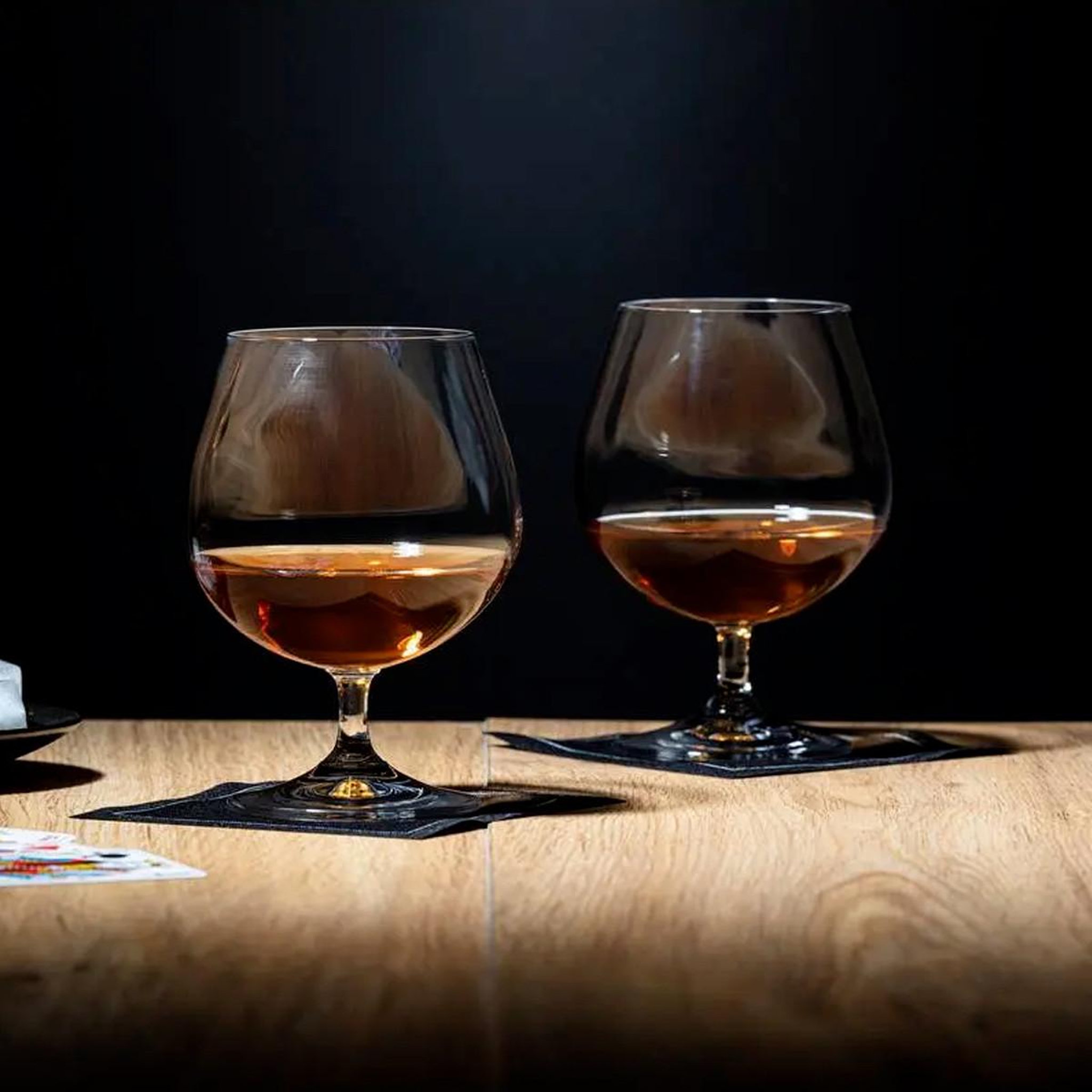 Voir la diapositive 2 : SECRET DE GOURMET Lot de 4 verres design  cognac  40cl transparent