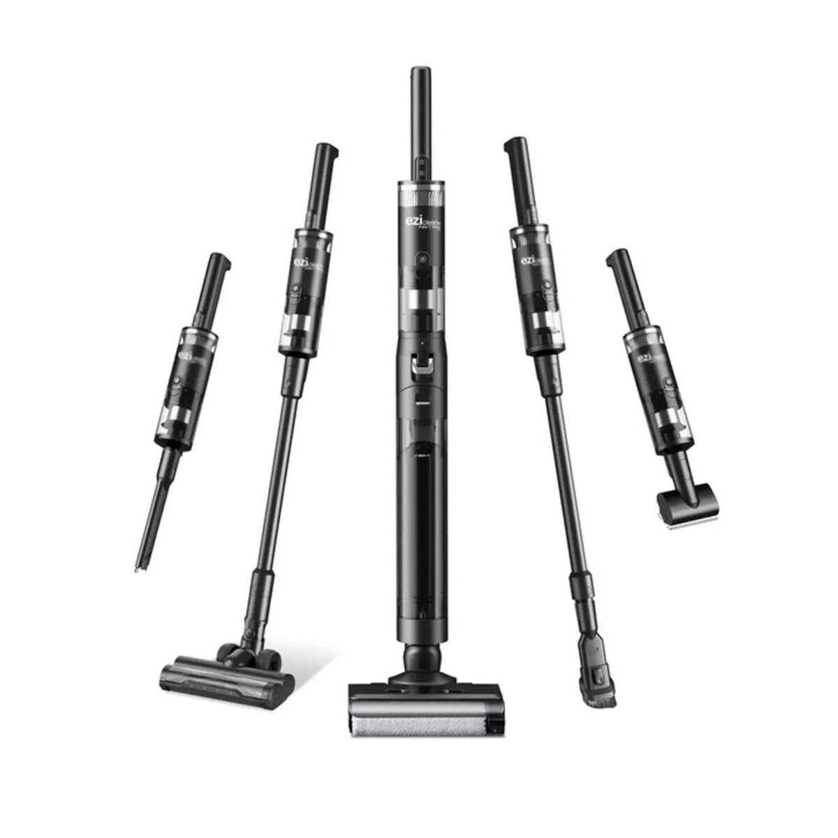 e.ziclean Aspirateur balai sans fil multifonction 21.6v noir - CYCLOWASH12