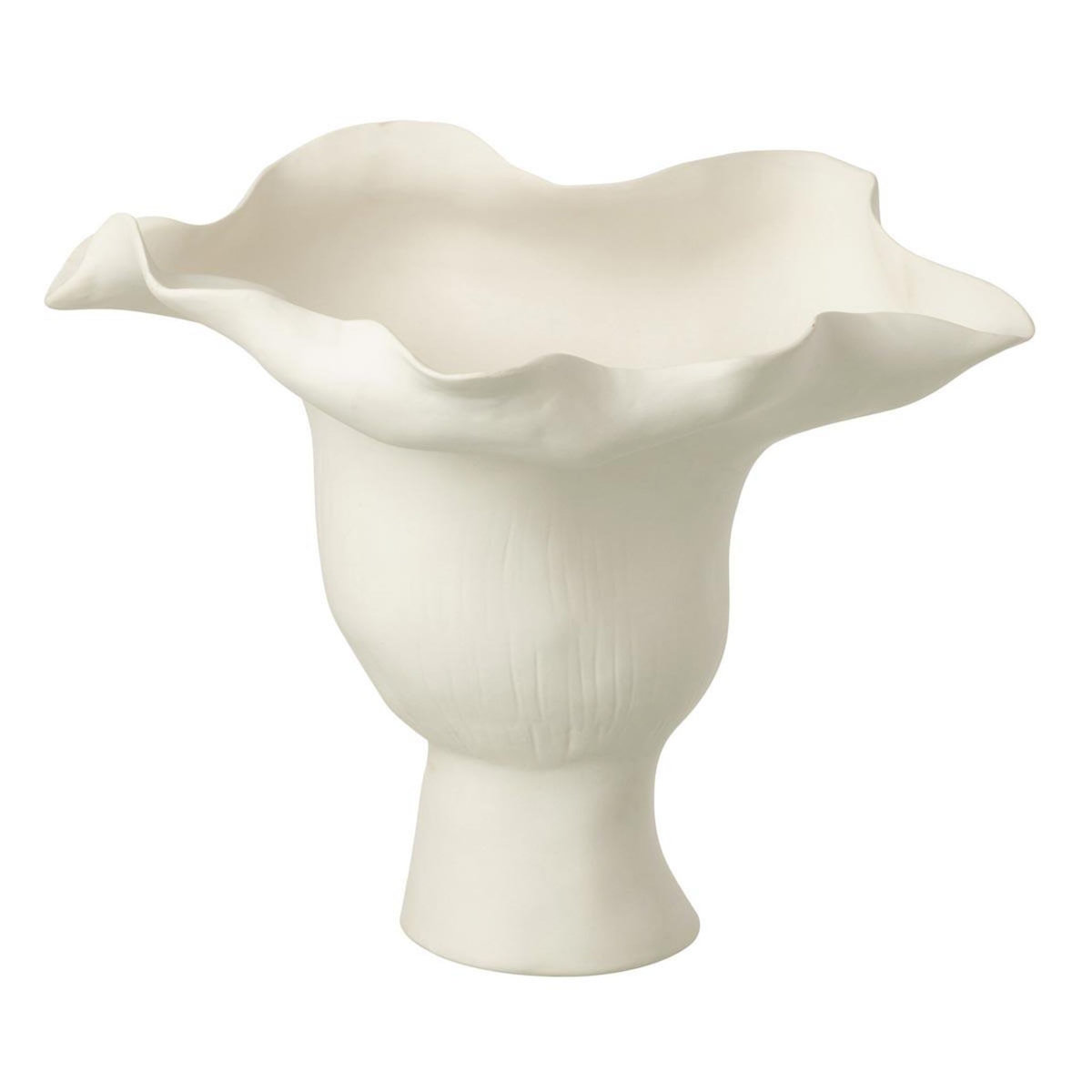 Paris Prix Vase Irrégulier en Céramique  Helix  31cm Blanc