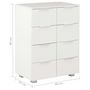 Voir la diapositive 6 : VIDAXL Buffet Blanc brillant 60x35x80 cm Bois d'ingenierie