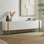 Voir la diapositive 4 : Habitat et Jardin Meuble TV en bois  Nexus  - 180 x 30 x 45 cm - Blanc / Or