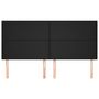 Voir la diapositive 3 : VIDAXL Tetes de lit 4 pcs Noir 80x5x78/88 cm Similicuir