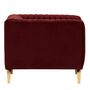 Voir la diapositive 2 : Rendez vous déco Fauteuil en velours vert foncé - Gatsby