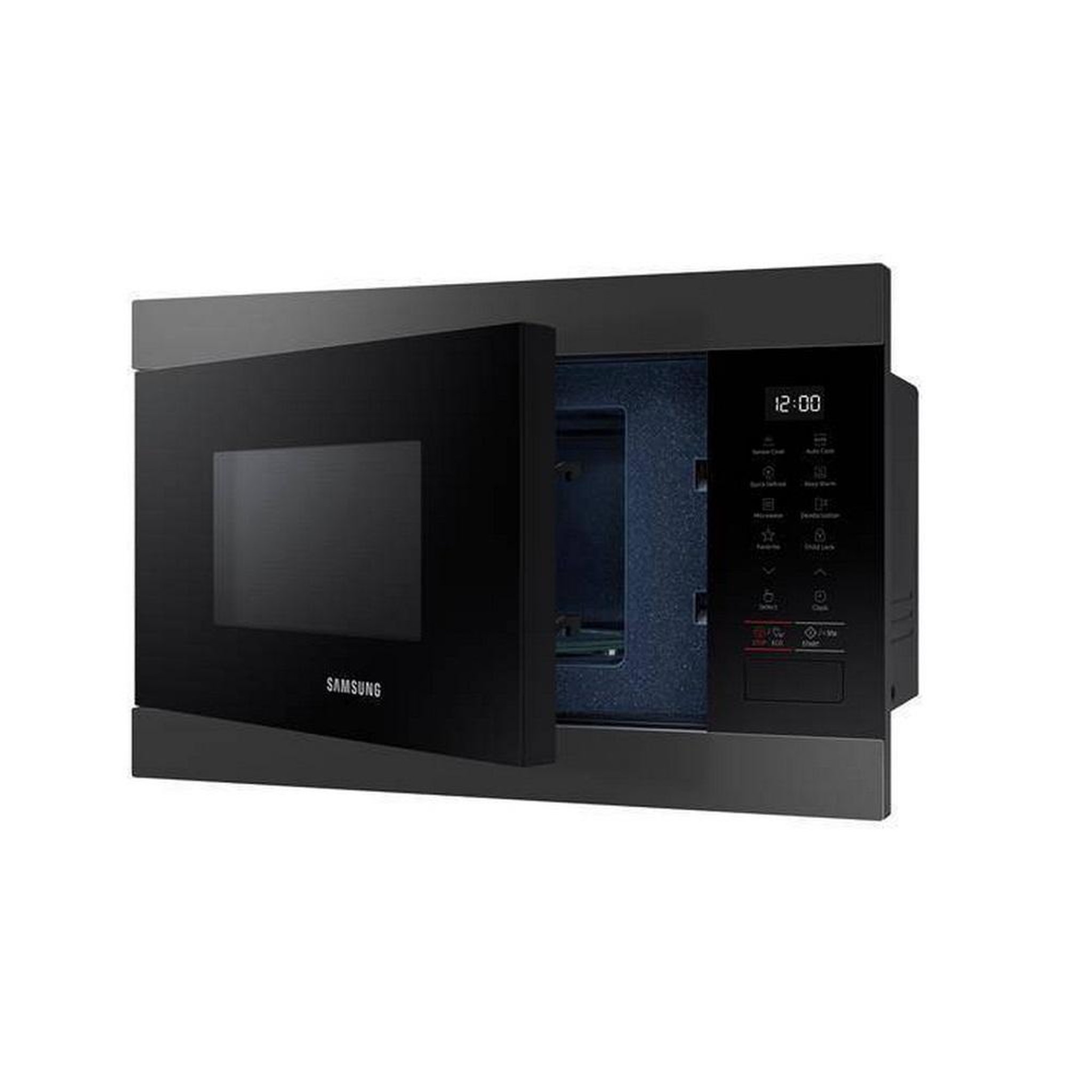 Voir la diapositive 3 : Samsung Micro-ondes solo 22l 1250w encastrable carbone - MS22M8274AM